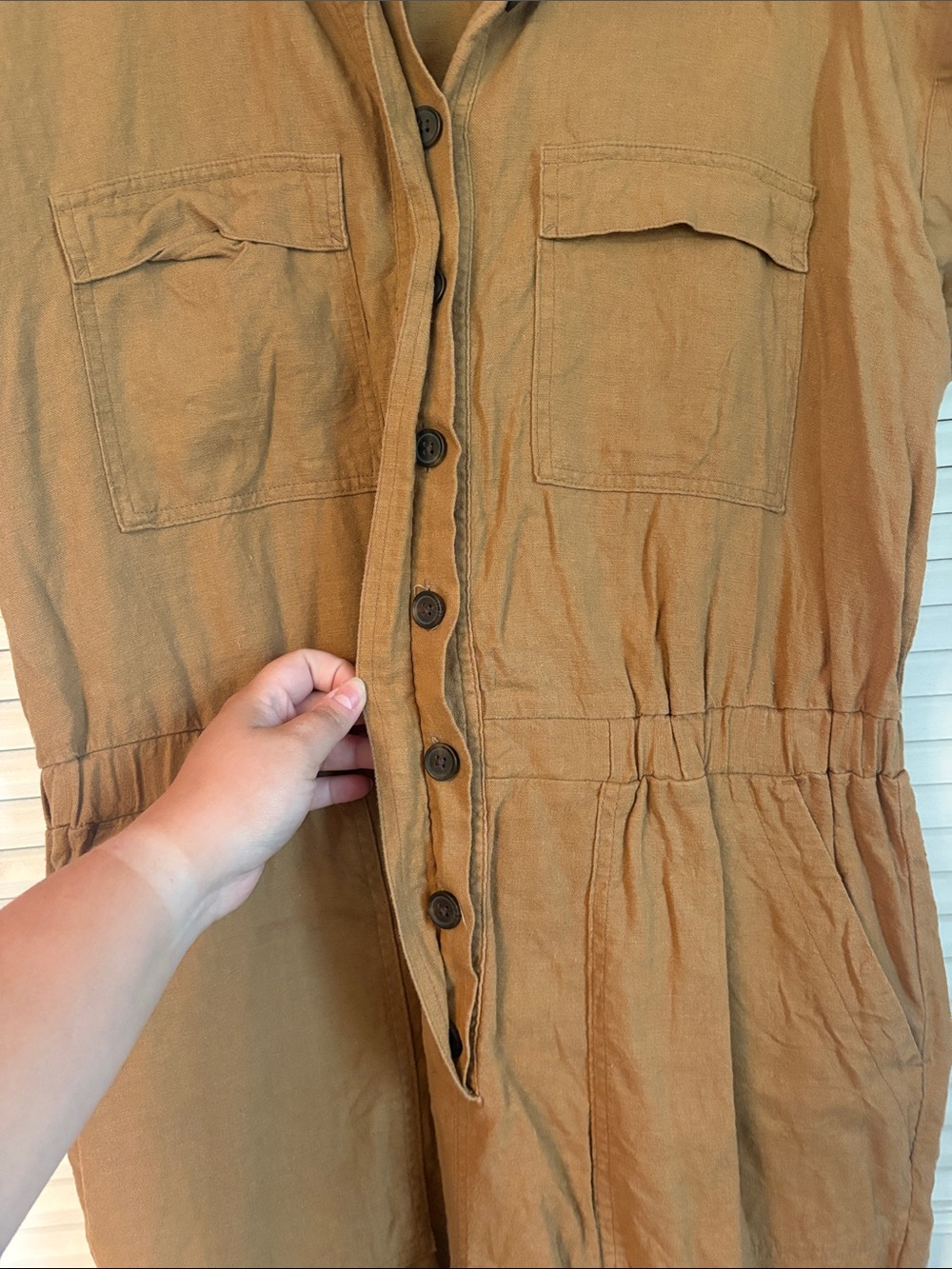 Lightweight Rust Romper - Picture 5 of 7
